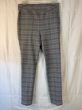 Ci Sono Plaid Pants XL Stretch Slim Career‎ Office Ankle